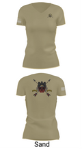 HHC 1ST BN 65TH INF REG 37027078 Women's Short Sleeve V-neck Shirt - 88