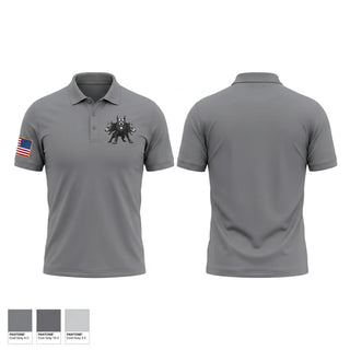Short Sleeve Performance Polo, I-FSC, Army, Teamtime, Team time, sublimation, custom sports apparel, team uniforms, spirit wear, spiritwear, sports uniforms, custom shirts, team store, custom team store, fundraiser sports, apparel fundraiser