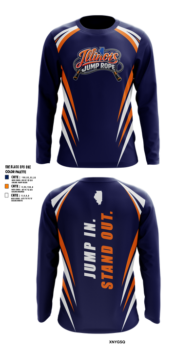 Illinois Jump Rope 66812681 Long Sleeve Performance Shirt 5