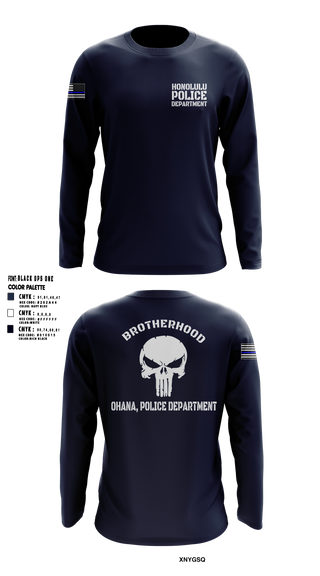 Long Sleeve Performance Shirt, Honolulu Police Department, Police, Teamtime, Team time, sublimation, custom sports apparel, team uniforms, spirit wear, spiritwear, sports uniforms, custom shirts, team store, custom team store, fundraiser sports, apparel fundraiser