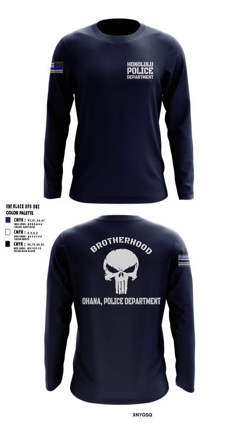 Long Sleeve Performance Shirt, Honolulu Police Department, Police, Teamtime, Team time, sublimation, custom sports apparel, team uniforms, spirit wear, spiritwear, sports uniforms, custom shirts, team store, custom team store, fundraiser sports, apparel fundraiser
