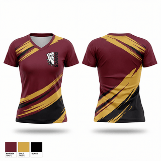 Womens Short Sleeve Vneck Shirt, Chesapeake Bay Dawgs, , Teamtime, Team time, sublimation, custom sports apparel, team uniforms, spirit wear, spiritwear, sports uniforms, custom shirts, team store, custom team store, fundraiser sports, apparel fundraiser