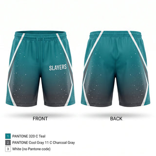 Athletic Shorts With Pockets, SLAYERS, Softball, Teamtime, Team time, sublimation, custom sports apparel, team uniforms, spirit wear, spiritwear, sports uniforms, custom shirts, team store, custom team store, fundraiser sports, apparel fundraiser