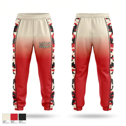 Sweatpants, Lubbock Sluggers, Baseball, Teamtime, Team time, sublimation, custom sports apparel, team uniforms, spirit wear, spiritwear, sports uniforms, custom shirts, team store, custom team store, fundraiser sports, apparel fundraiser