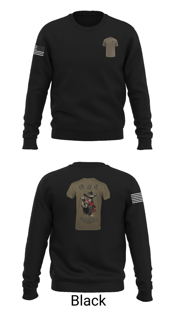 Crew Neck Sweatshirt, BCO GSE, Army, Teamtime, Team time, sublimation, custom sports apparel, team uniforms, spirit wear, spiritwear, sports uniforms, custom shirts, team store, custom team store, fundraiser sports, apparel fundraiser
