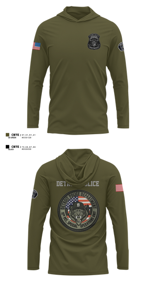 Long Sleeve Hooded Sun Shirt, 12th Precinct Special Operations, Police, Teamtime, Team time, sublimation, custom sports apparel, team uniforms, spirit wear, spiritwear, sports uniforms, custom shirts, team store, custom team store, fundraiser sports, apparel fundraiser
