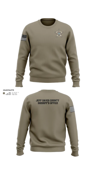 Crew Neck Sweatshirt, Jeff Davis County Sheriff’s Office, Police, Teamtime, Team time, sublimation, custom sports apparel, team uniforms, spirit wear, spiritwear, sports uniforms, custom shirts, team store, custom team store, fundraiser sports, apparel fundraiser