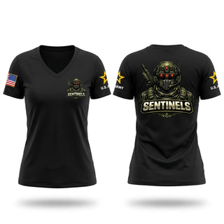 Womens Short Sleeve Vneck Shirt, Fredericksburg Army Recruiting, Army, Teamtime, Team time, sublimation, custom sports apparel, team uniforms, spirit wear, spiritwear, sports uniforms, custom shirts, team store, custom team store, fundraiser sports, apparel fundraiser