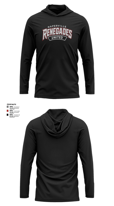 Naperville Renegades Long Sleeve hooded sunshirt - 8