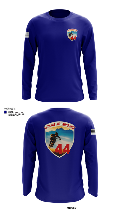 Civil Disturbance Unit 55553252 Long Sleeve Performance Shirt 101