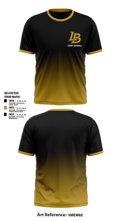 Legacy Baseball Club 24349647 Short Sleeve Performance Shirt - 14