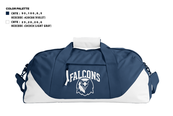 Duffle Bag, Frontier School of Excellence Basketball, Men's Basketball, Teamtime, Team time, sublimation, custom sports apparel, team uniforms, spirit wear, spiritwear, sports uniforms, custom shirts, team store, custom team store, fundraiser sports, apparel fundraiser