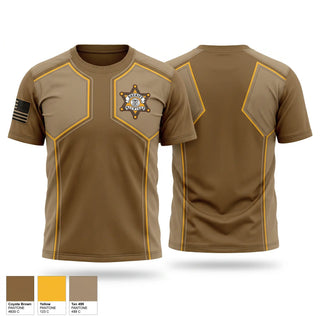 Old School Cotton Feel Shirt, Jackson County sheriff, Police, Teamtime, Team time, sublimation, custom sports apparel, team uniforms, spirit wear, spiritwear, sports uniforms, custom shirts, team store, custom team store, fundraiser sports, apparel fundraiser