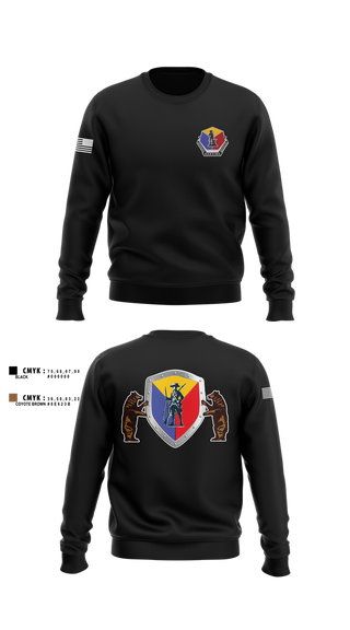 Crew Neck Sweatshirt, Camp Crowder HHC, , Teamtime, Team time, sublimation, custom sports apparel, team uniforms, spirit wear, spiritwear, sports uniforms, custom shirts, team store, custom team store, fundraiser sports, apparel fundraiser