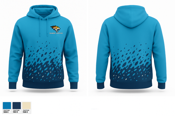 Hoodie, Saber Tooths, , Teamtime, Team time, sublimation, custom sports apparel, team uniforms, spirit wear, spiritwear, sports uniforms, custom shirts, team store, custom team store, fundraiser sports, apparel fundraiser