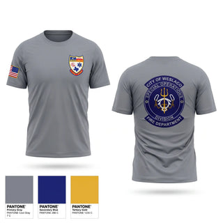 Short Sleeve Performance Shirt, Weslaco Fire Department, Fire Department, Teamtime, Team time, sublimation, custom sports apparel, team uniforms, spirit wear, spiritwear, sports uniforms, custom shirts, team store, custom team store, fundraiser sports, apparel fundraiser