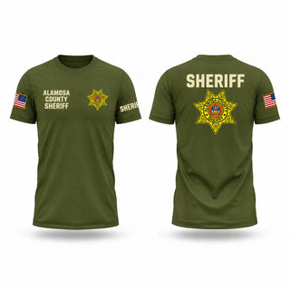 Short Sleeve Performance Shirt, Alamosa County Sheriff's Office, Police, Teamtime, Team time, sublimation, custom sports apparel, team uniforms, spirit wear, spiritwear, sports uniforms, custom shirts, team store, custom team store, fundraiser sports, apparel fundraiser