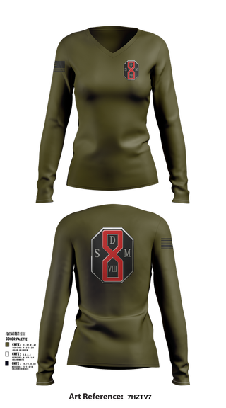 Womens Long Sleeve Vneck Shirt, San Dimas Sheriffs Station, , Teamtime, Team time, sublimation, custom sports apparel, team uniforms, spirit wear, spiritwear, sports uniforms, custom shirts, team store, custom team store, fundraiser sports, apparel fundraiser