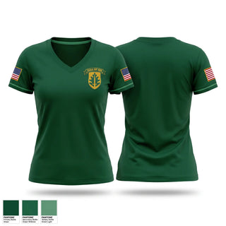 Womens Short Sleeve Vneck Shirt, 173 FW LRS, Air Force, Teamtime, Team time, sublimation, custom sports apparel, team uniforms, spirit wear, spiritwear, sports uniforms, custom shirts, team store, custom team store, fundraiser sports, apparel fundraiser