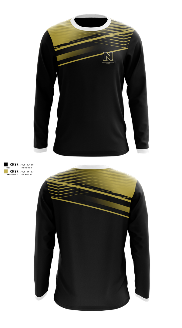 Long Sleeve Performance Shirt, Northeastern Junior College Golf Team, Golf, Teamtime, Team time, sublimation, custom sports apparel, team uniforms, spirit wear, spiritwear, sports uniforms, custom shirts, team store, custom team store, fundraiser sports, apparel fundraiser