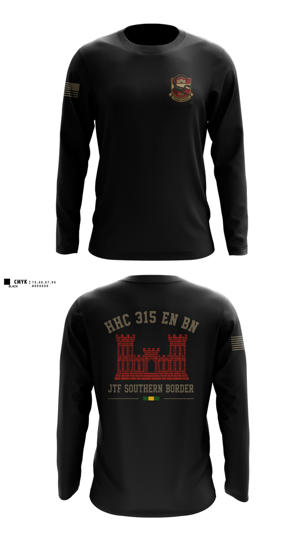 Long Sleeve Performance Shirt, 315, Army, Teamtime, Team time, sublimation, custom sports apparel, team uniforms, spirit wear, spiritwear, sports uniforms, custom shirts, team store, custom team store, fundraiser sports, apparel fundraiser