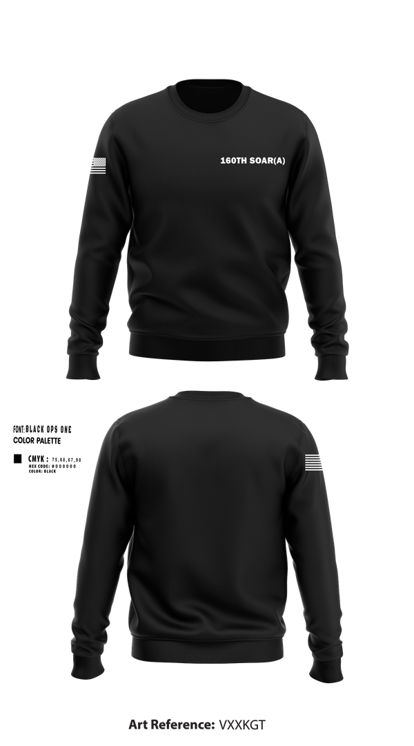 Crew Neck Sweatshirt, 160th SOAR(A), , Teamtime, Team time, sublimation, custom sports apparel, team uniforms, spirit wear, spiritwear, sports uniforms, custom shirts, team store, custom team store, fundraiser sports, apparel fundraiser
