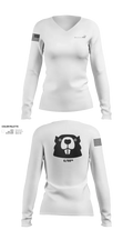 6/98 18800619 Women's Long Sleeve V-neck Shirt - 111