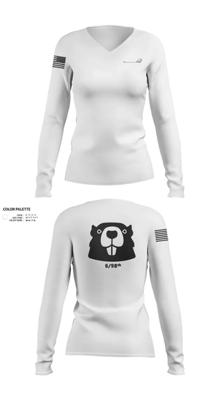 Womens Long Sleeve Vneck Shirt, 6/98, , Teamtime, Team time, sublimation, custom sports apparel, team uniforms, spirit wear, spiritwear, sports uniforms, custom shirts, team store, custom team store, fundraiser sports, apparel fundraiser