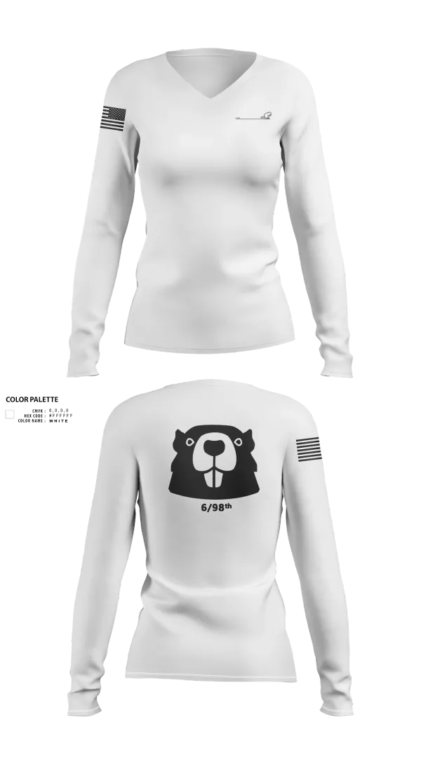 Womens Long Sleeve Vneck Shirt, 6/98, , Teamtime, Team time, sublimation, custom sports apparel, team uniforms, spirit wear, spiritwear, sports uniforms, custom shirts, team store, custom team store, fundraiser sports, apparel fundraiser