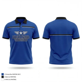 Short Sleeve Performance Polo, Blue Aces, Wrestling, Teamtime, Team time, sublimation, custom sports apparel, team uniforms, spirit wear, spiritwear, sports uniforms, custom shirts, team store, custom team store, fundraiser sports, apparel fundraiser