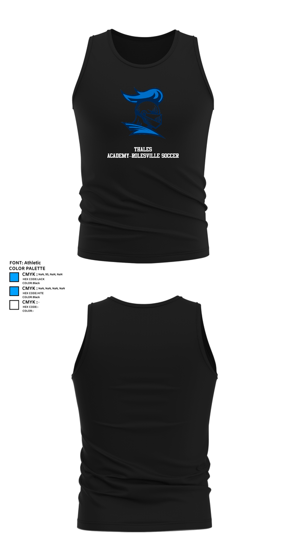 Tank Top, Thales Academy–Rolesville Soccer, Women's Soccer, Teamtime, Team time, sublimation, custom sports apparel, team uniforms, spirit wear, spiritwear, sports uniforms, custom shirts, team store, custom team store, fundraiser sports, apparel fundraiser