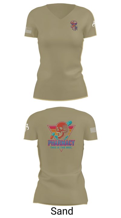 Madigan Pharmacy 51616730 Women's Short Sleeve V-neck Shirt - 88