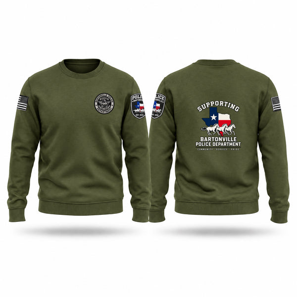 Crew Neck Sweatshirt, BVPD, Police, Teamtime, Team time, sublimation, custom sports apparel, team uniforms, spirit wear, spiritwear, sports uniforms, custom shirts, team store, custom team store, fundraiser sports, apparel fundraiser