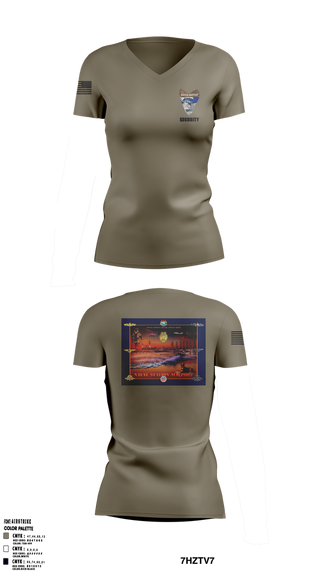 Womens Short Sleeve Vneck Shirt, NAVSTA MAYPORT SECURITY, , Teamtime, Team time, sublimation, custom sports apparel, team uniforms, spirit wear, spiritwear, sports uniforms, custom shirts, team store, custom team store, fundraiser sports, apparel fundraiser