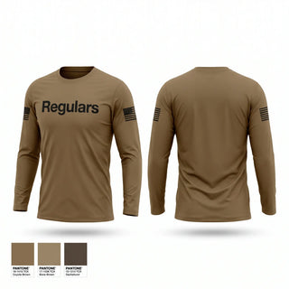 Long Sleeve Performance Shirt, Regulars, Army, Teamtime, Team time, sublimation, custom sports apparel, team uniforms, spirit wear, spiritwear, sports uniforms, custom shirts, team store, custom team store, fundraiser sports, apparel fundraiser