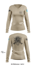 380th Security Police Squadron 85446587 Women's Long Sleeve V-neck Shirt - 102