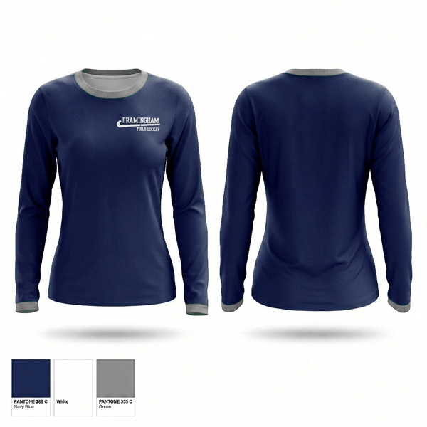 Long Sleeve Performance Shirt, Framingham High School Field Hockey, Field Hockey, Teamtime, Team time, sublimation, custom sports apparel, team uniforms, spirit wear, spiritwear, sports uniforms, custom shirts, team store, custom team store, fundraiser sports, apparel fundraiser