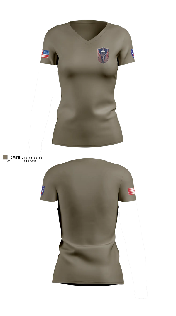 Womens Short Sleeve Vneck Shirt, 11th ADSB, Army, Teamtime, Team time, sublimation, custom sports apparel, team uniforms, spirit wear, spiritwear, sports uniforms, custom shirts, team store, custom team store, fundraiser sports, apparel fundraiser