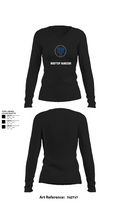 Rooftop Rangers 15471891 Women's Long Sleeve V-neck Shirt - 22