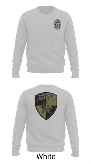 Crew Neck Sweatshirt, MONAHANS POLICE DEPARTMENT, Police, Teamtime, Team time, sublimation, custom sports apparel, team uniforms, spirit wear, spiritwear, sports uniforms, custom shirts, team store, custom team store, fundraiser sports, apparel fundraiser