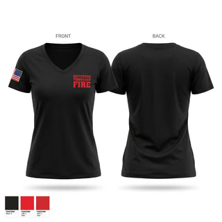 Womens Short Sleeve Vneck Shirt, JEFFERSON TOWNSHIP FIRE, Fire Department, Teamtime, Team time, sublimation, custom sports apparel, team uniforms, spirit wear, spiritwear, sports uniforms, custom shirts, team store, custom team store, fundraiser sports, apparel fundraiser