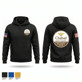 Hoodie, Chabad of Skagit County Emergency Response Team, EMS/EMT, Teamtime, Team time, sublimation, custom sports apparel, team uniforms, spirit wear, spiritwear, sports uniforms, custom shirts, team store, custom team store, fundraiser sports, apparel fundraiser
