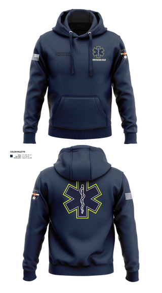 Hoodie, Trinidad Ambulance, EMS/EMT, Teamtime, Team time, sublimation, custom sports apparel, team uniforms, spirit wear, spiritwear, sports uniforms, custom shirts, team store, custom team store, fundraiser sports, apparel fundraiser