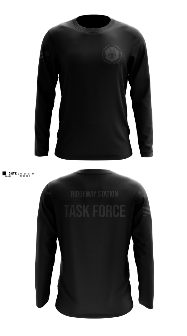 Long Sleeve Performance Shirt, Ridgeway Station Task Force, Police, Teamtime, Team time, sublimation, custom sports apparel, team uniforms, spirit wear, spiritwear, sports uniforms, custom shirts, team store, custom team store, fundraiser sports, apparel fundraiser