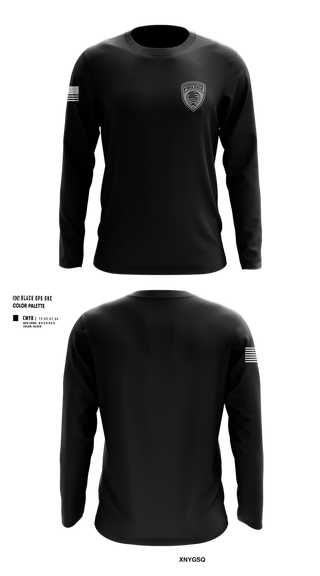 Long Sleeve Performance Shirt, Pennington Borough Police Department, Police, Teamtime, Team time, sublimation, custom sports apparel, team uniforms, spirit wear, spiritwear, sports uniforms, custom shirts, team store, custom team store, fundraiser sports, apparel fundraiser