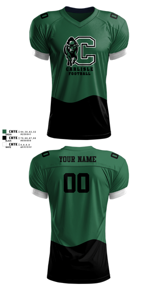 Football Jersey, Carlisle Thundering Herd, , Teamtime, Team time, sublimation, custom sports apparel, team uniforms, spirit wear, spiritwear, sports uniforms, custom shirts, team store, custom team store, fundraiser sports, apparel fundraiser