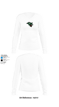 Conifer Lobos Baseball 33151461 Women's Long Sleeve V-neck Shirt - 15