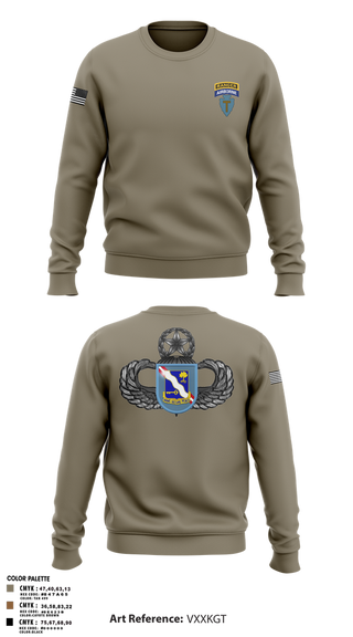 Crew Neck Sweatshirt, 1-143rd airborne infantry regiment, , Teamtime, Team time, sublimation, custom sports apparel, team uniforms, spirit wear, spiritwear, sports uniforms, custom shirts, team store, custom team store, fundraiser sports, apparel fundraiser
