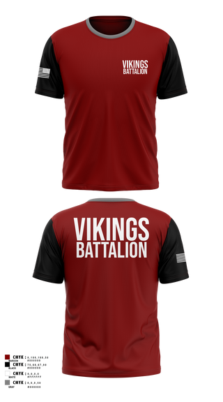 Short Sleeve Performance Shirt, Viking battalion, Army, Teamtime, Team time, sublimation, custom sports apparel, team uniforms, spirit wear, spiritwear, sports uniforms, custom shirts, team store, custom team store, fundraiser sports, apparel fundraiser