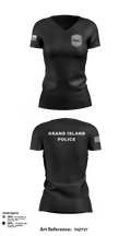 Grand Island Police Department 91612603 Women's Short Sleeve V-neck Shirt - 34